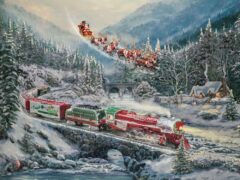 Christmas Lodge - Thomas Kinkade Smoky Mountains