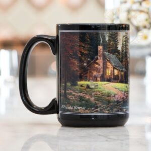 decorated ceramic mug