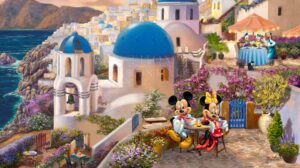 Disney Mickey and Minnie in Greece Slide
