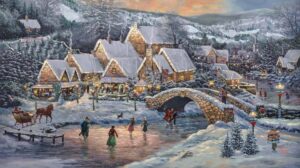 Christmas at Lamplight Village Slide