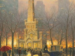 Chicago, Winter at the Water Tower