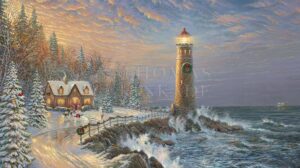 Christmas Lighthouse Slide