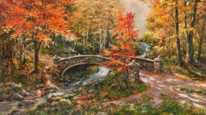 Fall at Fox Creek Bridge Slide