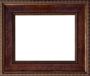 Flat Western Panel Gold Frame