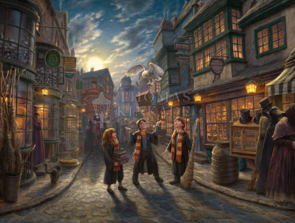 Harry Potter DIagon Alley Painting
