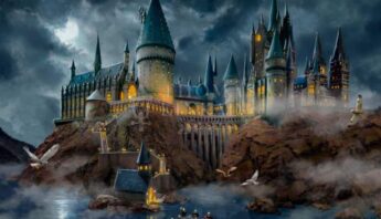 Harry Potter Hogwarts Castle Painting by Thomas Kinkade Studios
