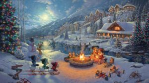 Christmas Lodge Slide